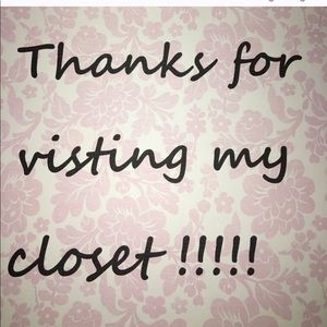 Thank you for visiting and shopping my closet.